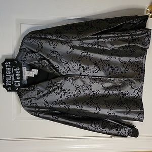 Sag Harbor Jacket Black Gray Large Petite
